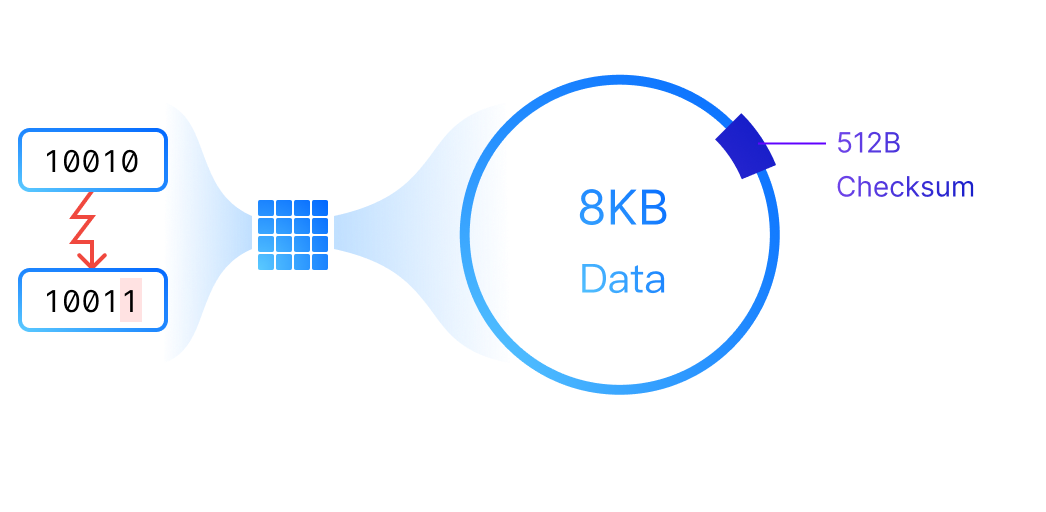 Data Block Checksum at Hard Disk Level